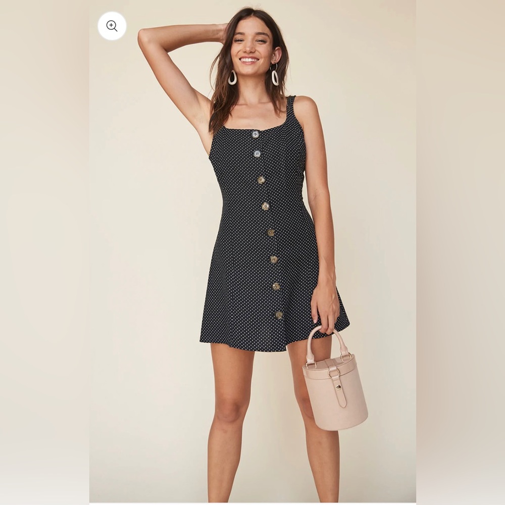 LPA Button Up Fit and Flare Tank Dress